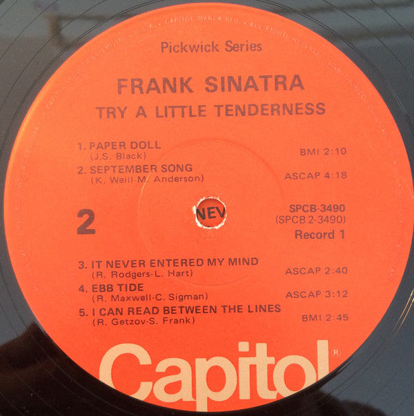 Frank Sinatra : Try A Little Tenderness / Nevertheless I'm In Love With You (LP,Compilation,Stereo)