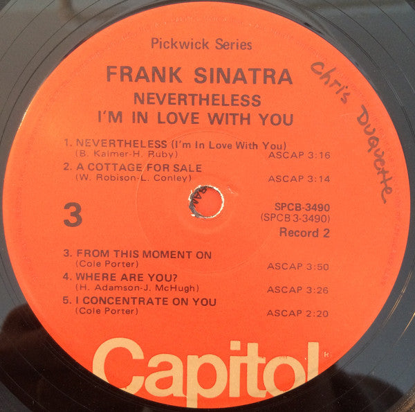 Frank Sinatra : Try A Little Tenderness / Nevertheless I'm In Love With You (LP,Compilation,Stereo)