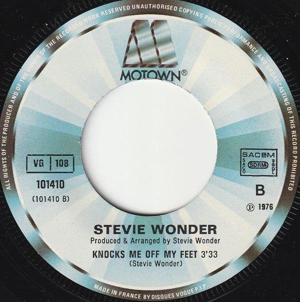 Stevie Wonder : I Ain't Gonna Stand For It (7",45 RPM,Single)