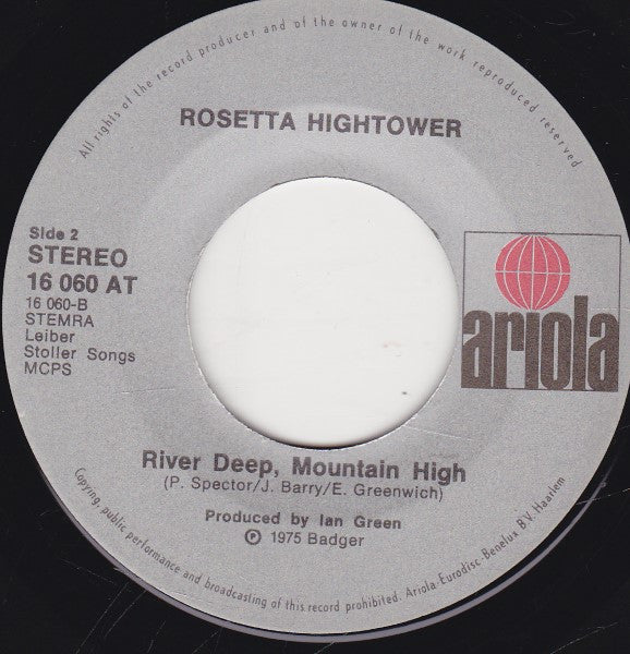 Rosetta Hightower : Friendship Train (7",45 RPM,Single)