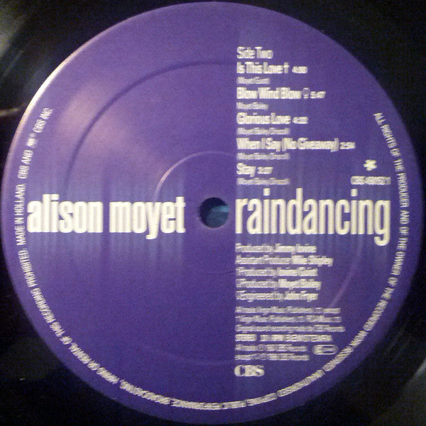 Alison Moyet : Raindancing (LP,Album,Club Edition)