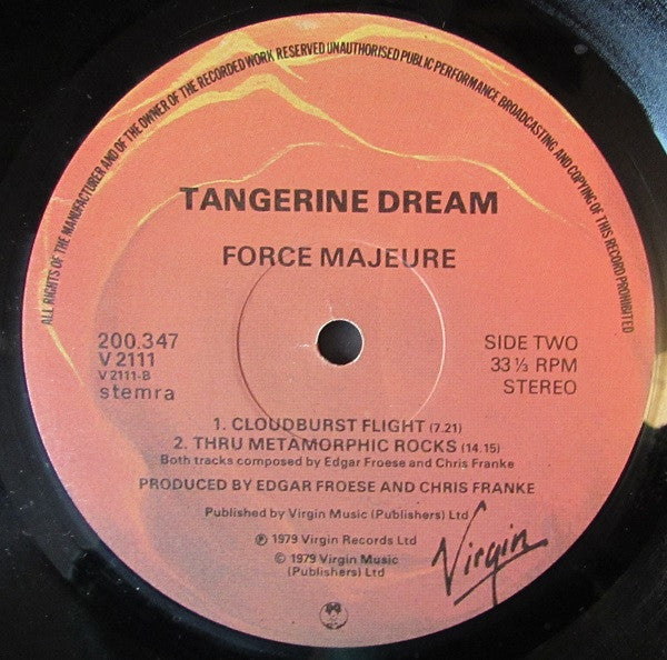 Tangerine Dream : Force Majeure (LP,Album,Mispress,Stereo)