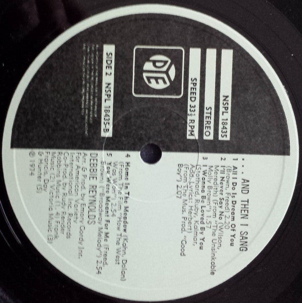 Debbie Reynolds : ..."And Then I Sang" (LP,Album)