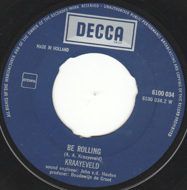 Kraaijeveld : Mona Lisa (7",45 RPM,Single)