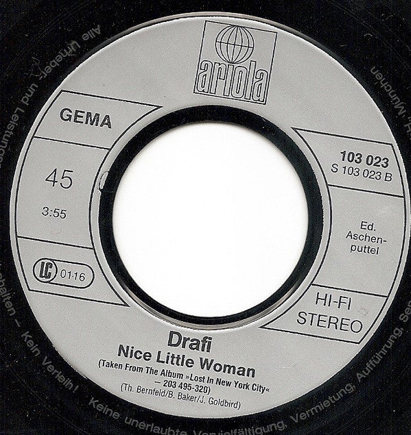 Drafi* : Angie / Nice Little Woman (7", Single)