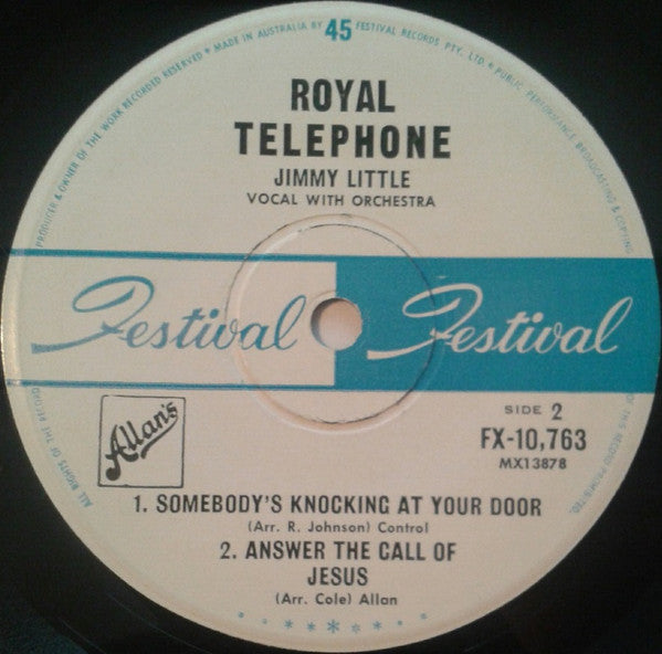Jimmy Little : Royal Telephone (7",45 RPM,EP,Mono)