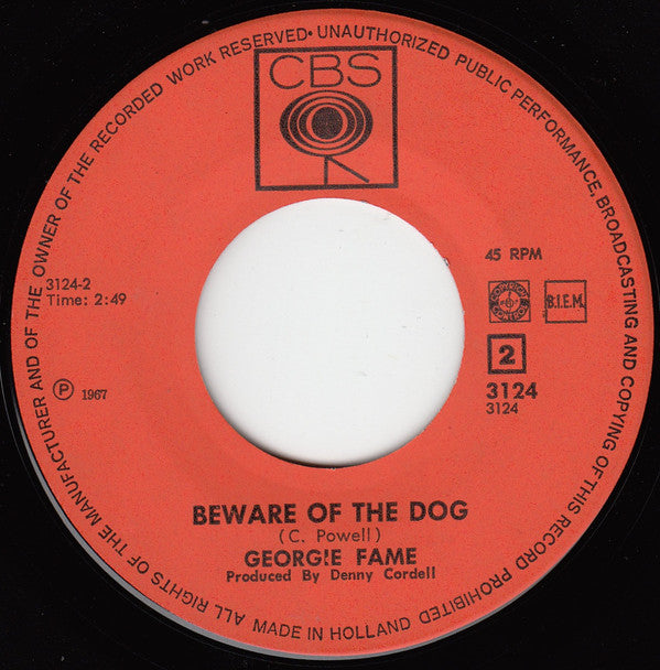 Georgie Fame : The Ballad Of Bonnie And Clyde (7",45 RPM,Single,Reissue)