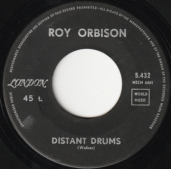 Roy Orbison : Falling / Distant Drums (7",45 RPM,Single)