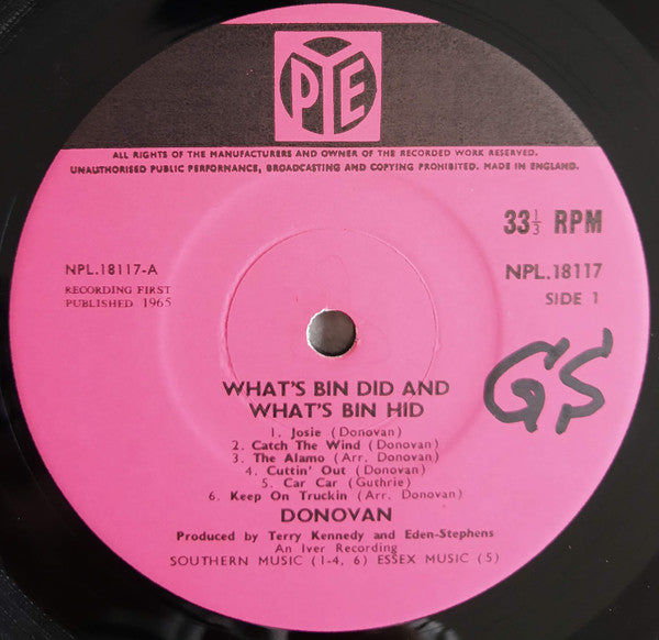 Donovan : What's Bin Did And What's Bin Hid (LP,Album,Repress,Mono)