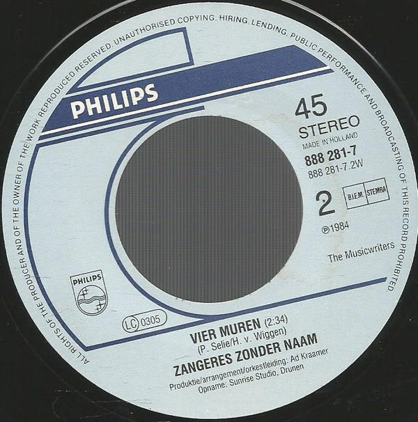 Zangeres Zonder Naam & Normaal : Rock Around The Clock (7",45 RPM,Single)