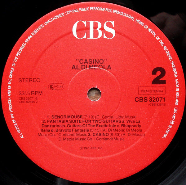 Al Di Meola : Casino (LP,Album,Reissue)
