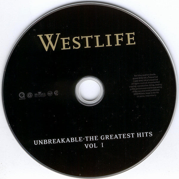 Westlife : Unbreakable - The Greatest Hits Vol. 1 (Compilation,Enhanced)