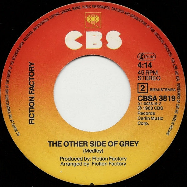 Fiction Factory : Ghost Of Love (7",45 RPM,Single)