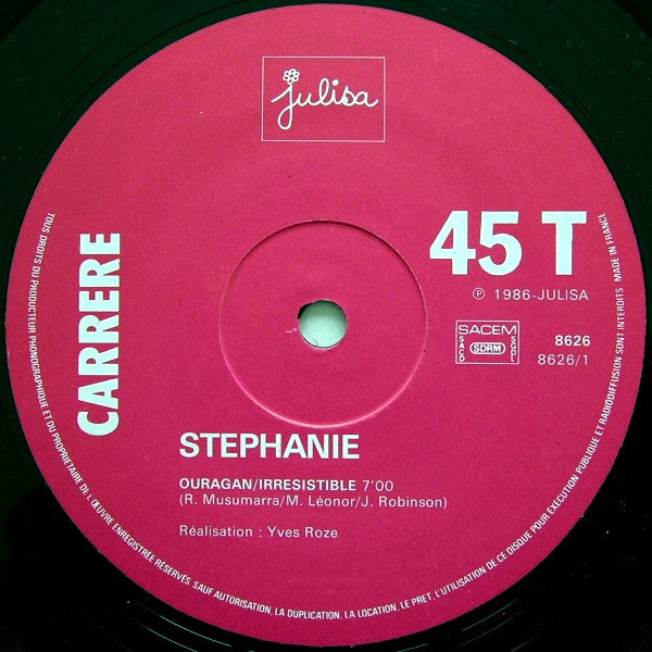 Stephanie (2) : Ouragan (12",45 RPM,Maxi-Single)