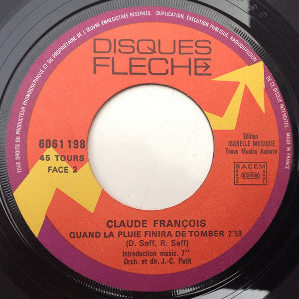 Claude François : Le Téléphone Pleure (7",45 RPM,Single)