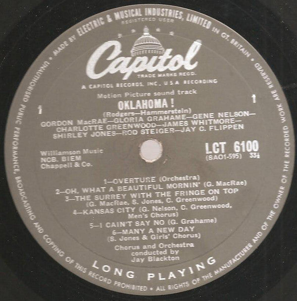 Rodgers & Hammerstein : Oklahoma! (LP,Album,Mono)