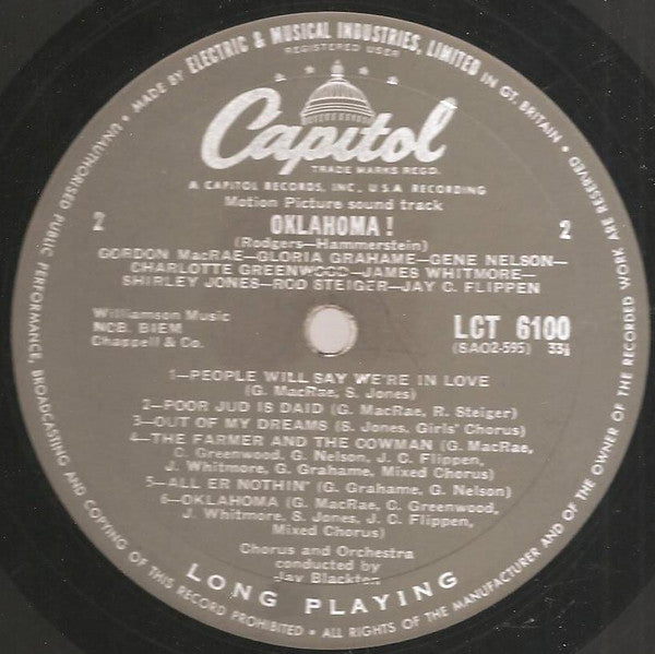 Rodgers & Hammerstein : Oklahoma! (LP,Album,Mono)