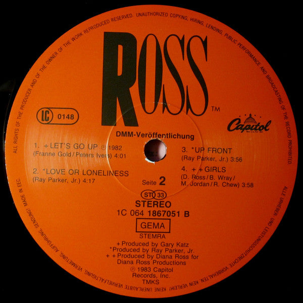 Diana Ross : Ross (LP,Album,Stereo)