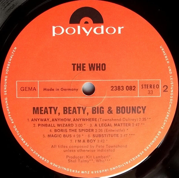 Who, The : Meaty, Beaty, Big & Bouncy (LP,Compilation,Repress)