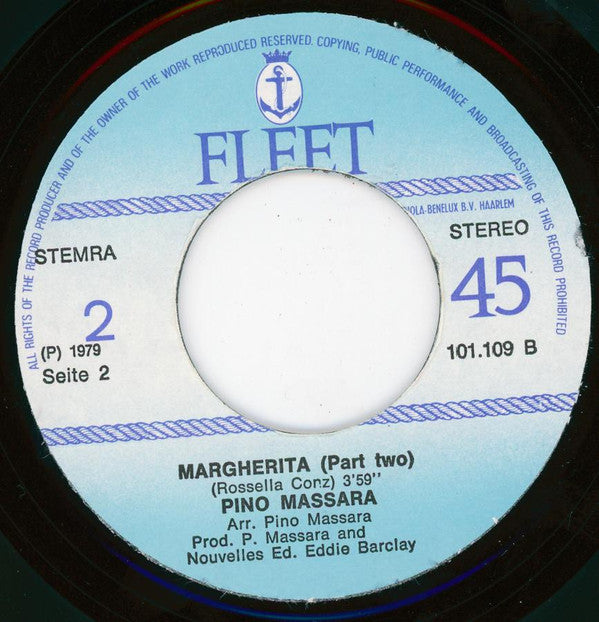 Pino Massara : Margherita (7",45 RPM)