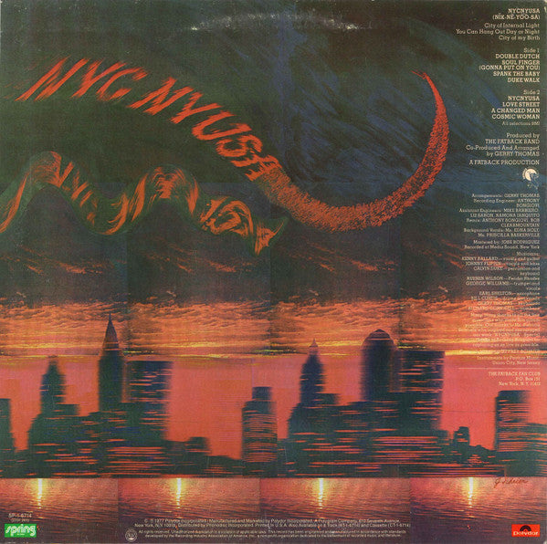Fatback Band, The : NYCNYUSA (Nĭk-Nē-Yōō-Sä) (LP,Album)