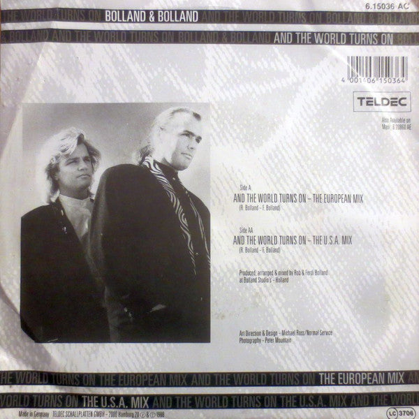 Bolland & Bolland : And The World Turns On (7",45 RPM,Single)