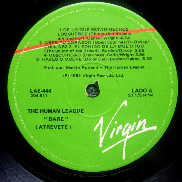 The Human League = La Liga Humana* : ¡Atrevete! (LP, Album)