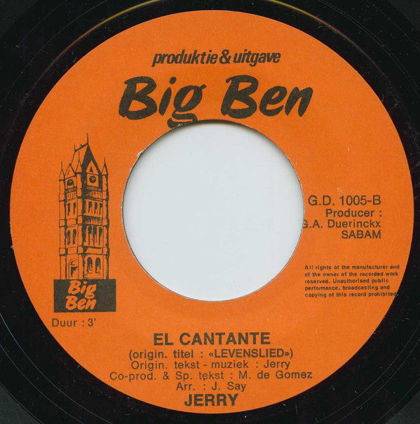 Jerry Blondel : Neem De Laatste Trein (7",45 RPM,Single)