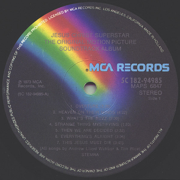 Various : Jesus Christ Superstar (The Original Motion Picture Sound Track Album) (LP,Album,Stereo)