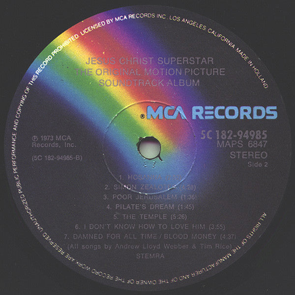 Various : Jesus Christ Superstar (The Original Motion Picture Sound Track Album) (LP,Album,Stereo)