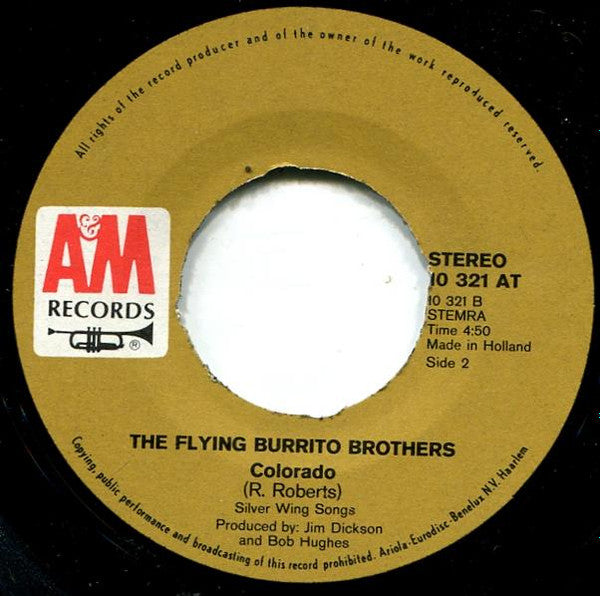 Flying Burrito Bros, The : White Line Fever / Colorado (7",45 RPM,Single)