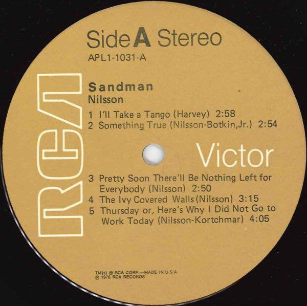 Nilsson* : Sandman (LP, Album)