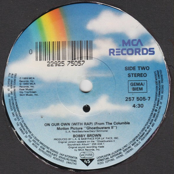 Bobby Brown : On Our Own (7",45 RPM,Stereo)