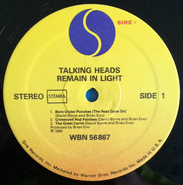 Talking Heads : Remain In Light (LP,Album,Reissue,Stereo)