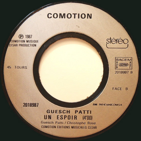 Guesch Patti : Etienne (7",45 RPM,Single)