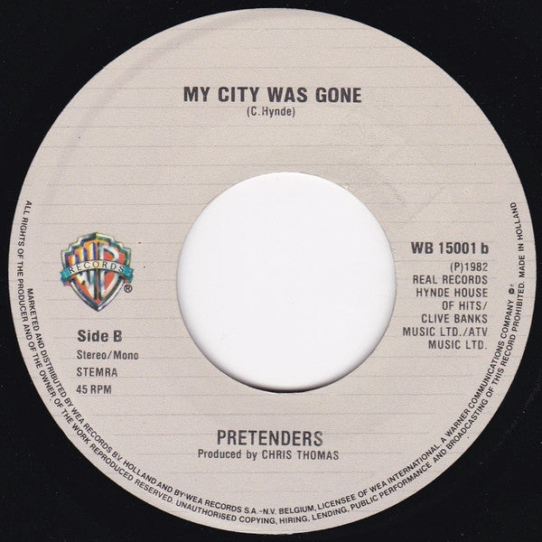 Pretenders, The : Back On The Chain Gang (7",Single)