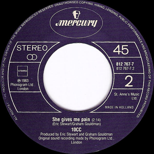 10cc : Feel The Love (Oomachasaooma) (7",45 RPM,Single)