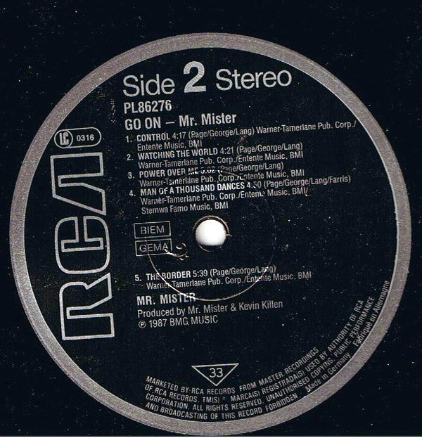 Mr. Mister : Go On ... (LP,Album)