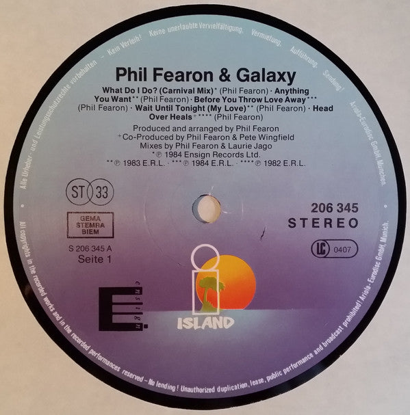 Phil Fearon & Galaxy : Phil Fearon & Galaxy (LP, Album)