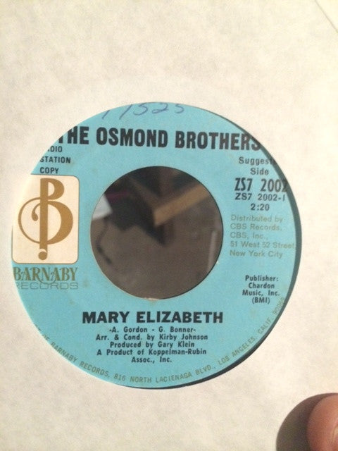 Osmonds, The : Speak Like A Child (7",45 RPM,Single,Promo)