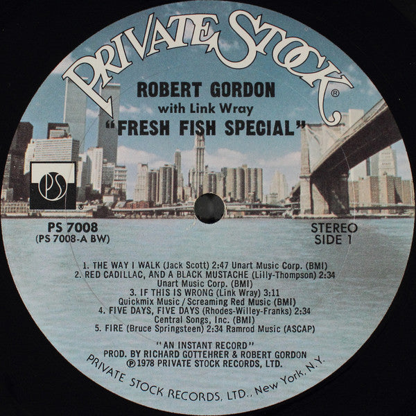 Robert Gordon (2) With Link Wray : Fresh Fish Special (LP,Album)