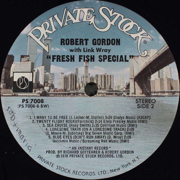 Robert Gordon (2) With Link Wray : Fresh Fish Special (LP,Album)