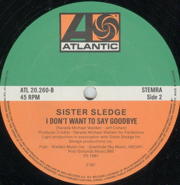 Sister Sledge : He's Just A Runaway (12",45 RPM,Maxi-Single)