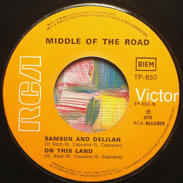 Middle Of The Road : The Talk Of All The U.S.A. (7",45 RPM,EP,Mono)
