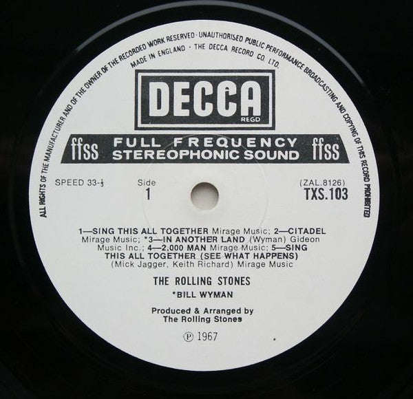 The Rolling Stones : Their Satanic Majesties Request (LP, Album, RE, B/w)