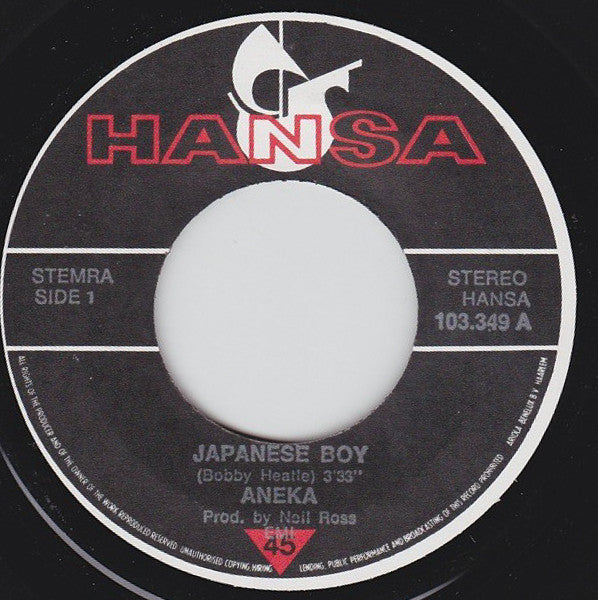 Aneka : Japanese Boy (7", Single)