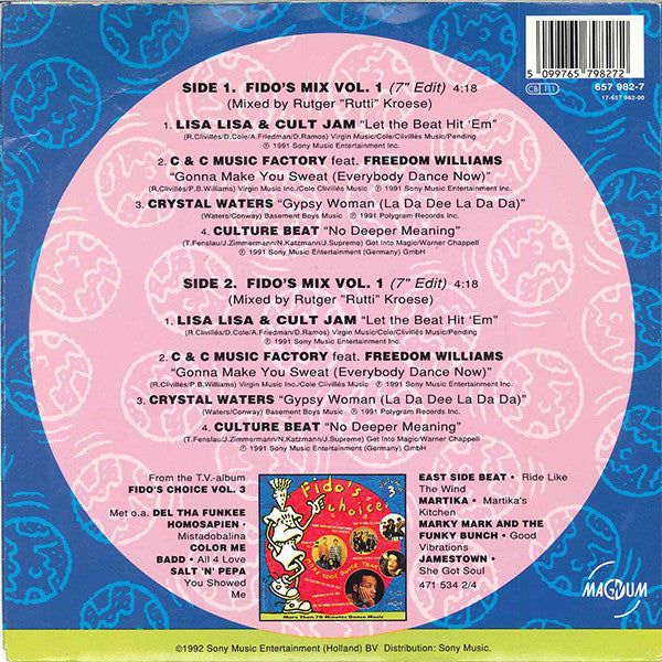 Various : Fido's Mix Vol. 1 (7",45 RPM,Single,Mixed)