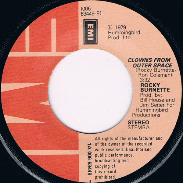 Rocky Burnette : Tired Of Toein' The Line (7",45 RPM,Single,Stereo)
