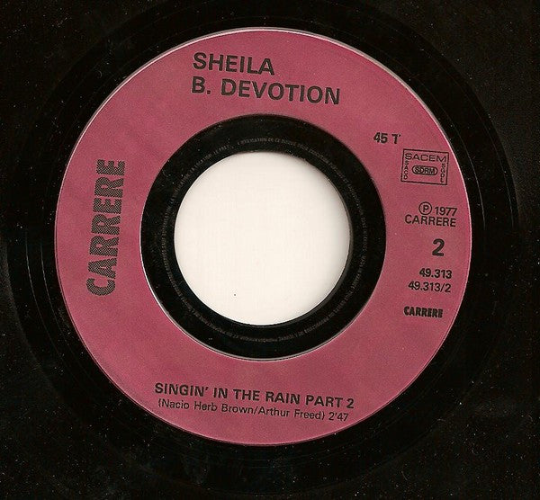 Sheila & B. Devotion : Singin' In The Rain (7",45 RPM,Single)