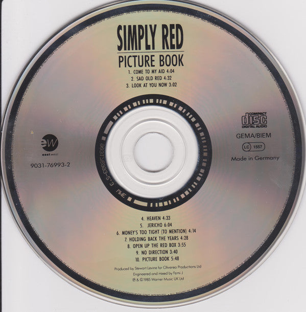 Simply Red : Picture Book (Album,Reissue,Remastered)